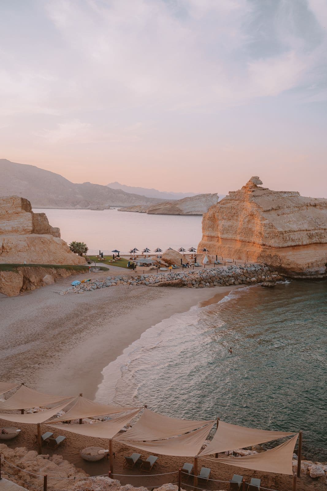 Coastal landscape beside the sea